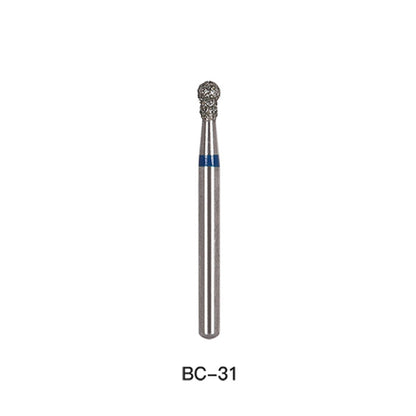 AZDENT Diamond Bur FG BC 31 Round With Collar 5pcs/Pack-azdentall.com