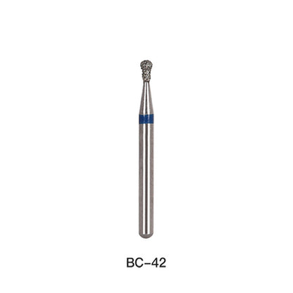 AZDENT Diamond Bur FG BC 42 Round With Collar 5pcs/Pack-azdentall.com