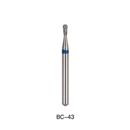 AZDENT Diamond Bur FG BC 43 Round With Collar 5pcs/Pack-azdentall.com