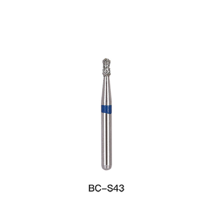 AZDENT Diamond Bur FG BC S43 Round With Collar 5pcs/Pack-azdentall.com