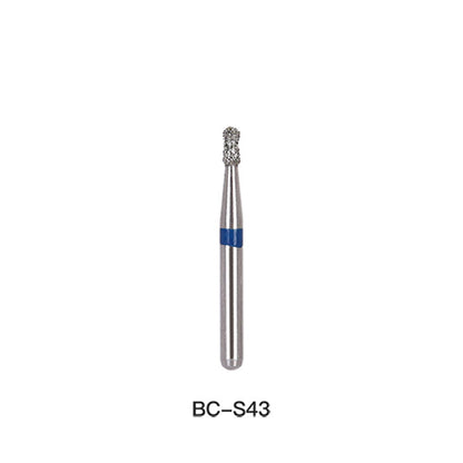 AZDENT Diamond Bur FG BC S43 Round With Collar 5pcs/Pack-azdentall.com