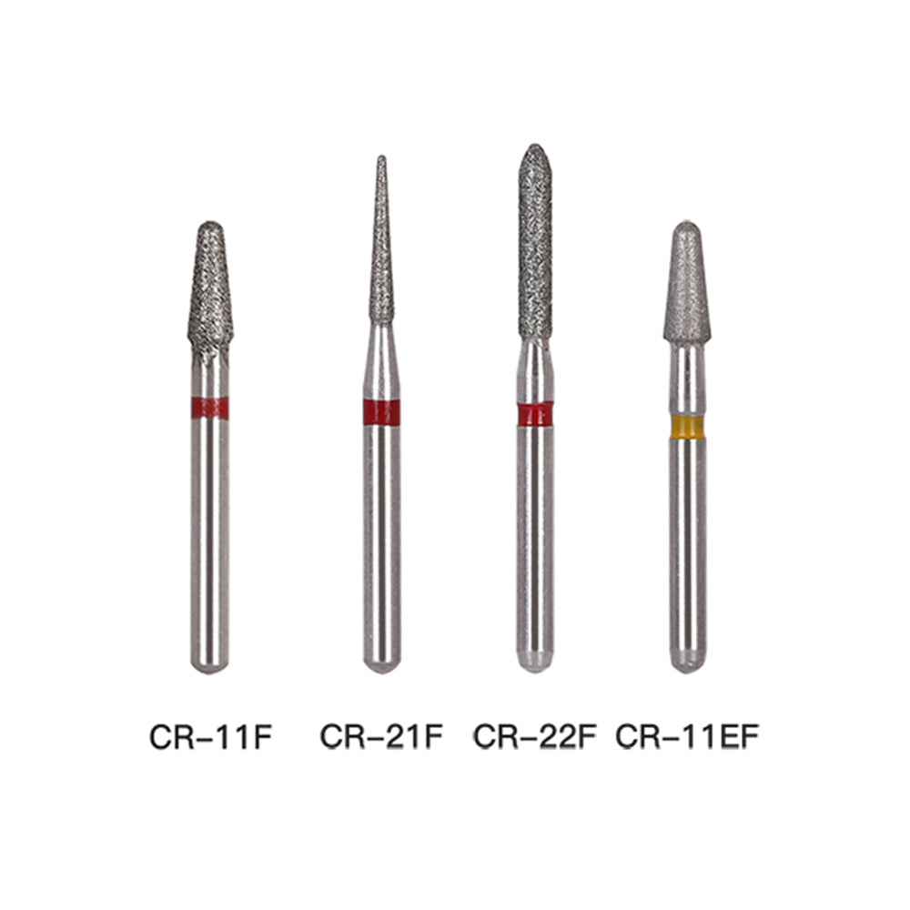 AZDENT Diamond Bur FG CR Series Full Size Round End Cone 5pcs/Pack-azdentall.com