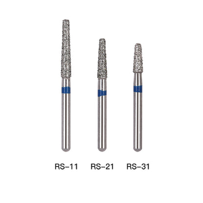 AZDENT Diamond Bur RS Series Full Size Rounded Shoulder 5pcs/Pack-azdentall.com