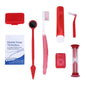 AZDENT Orthodontic Kit Toothbrush Interdental Brush Floss Mirror Wax Traction - azdentall.com