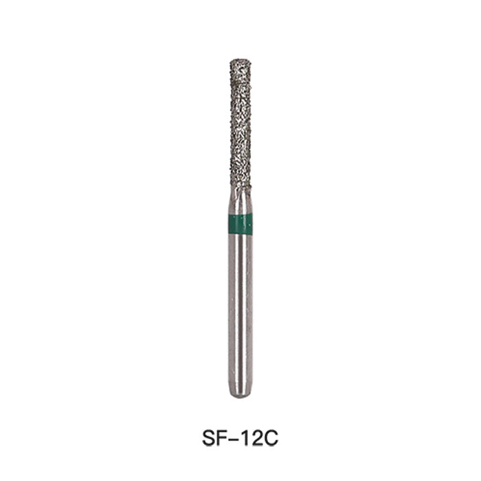 AZDENT Diamond Bur SF 12C Flat End Cylinder 5pcs/Pack -azdentall.com