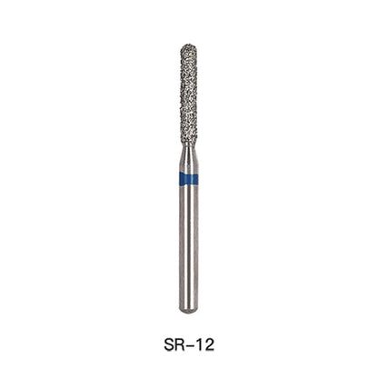 AZDENT Diamond Bur SR 12 Round End Cylinder 5pcs/Pack-azdentall.com