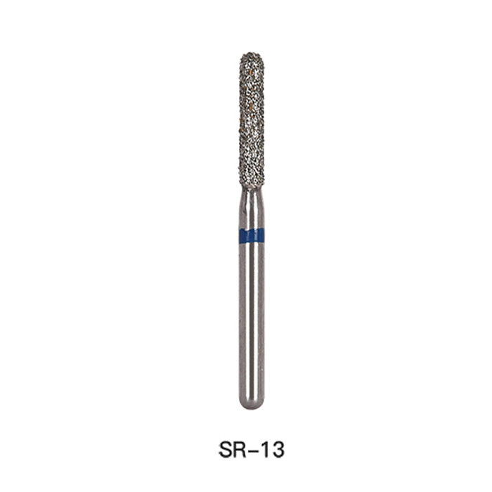 AZDENT Diamond Bur SR 13 Round End Cylinder 5pcs/Pack-azdentall.com