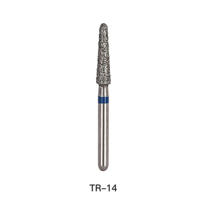 AZDENT Diamond Bur TR 14 Round End Cone 5pcs/Pack-azdentall.com