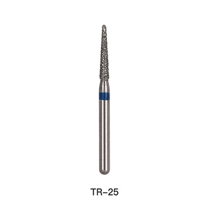 AZDENT Diamond Bur TR Series Full Size Round End Cone 5pcs/Pack