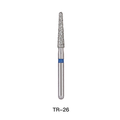 AZDENT Diamond Bur TR Series Full Size Round End Cone 5pcs/Pack