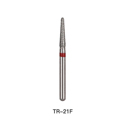 AZDENT Diamond Bur TR Series Full Size Round End Cone 5pcs/Pack