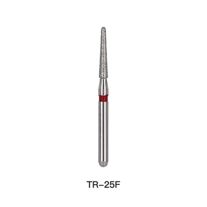 AZDENT Diamond Bur TR Series Full Size Round End Cone 5pcs/Pack