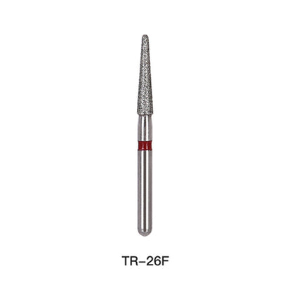 AZDENT Diamond Bur TR Series Full Size Round End Cone 5pcs/Pack