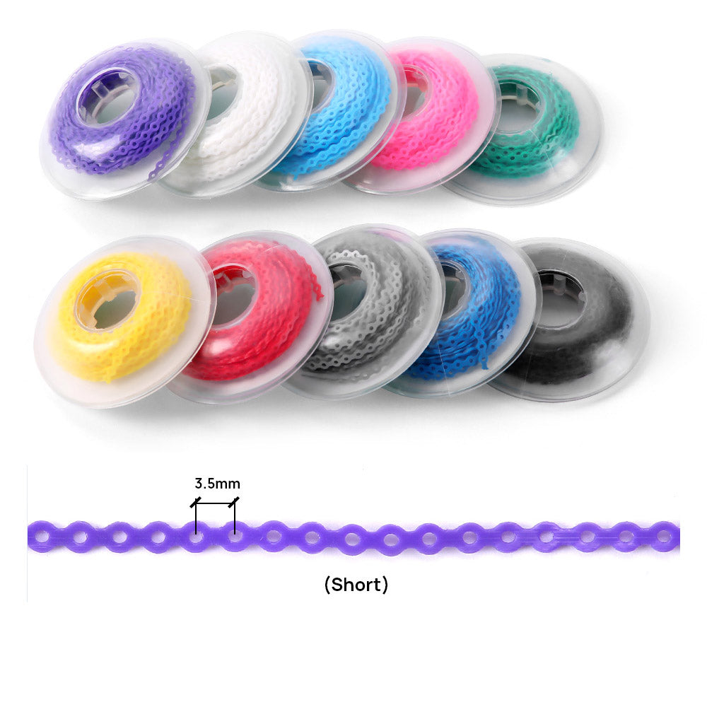 Dental Orthodontic PowerChain Long/Short/Continuous Colorful 15 ft/Roll 10 Rolls - azdentall.com