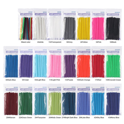 AZDENT Dental Orthodontic Elastic Ligature Ties Bands for Brackets 23 Colors - azdentall.com