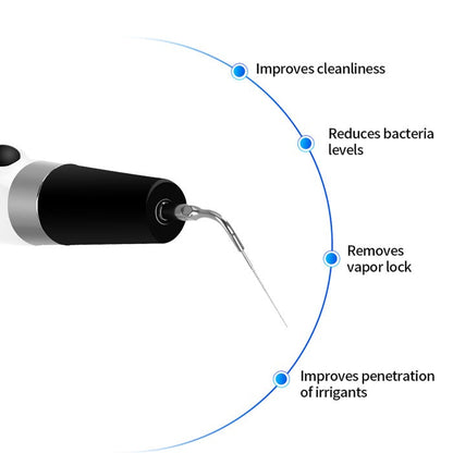 Dental Ultrasonic Activator Irrigator with 6 Tips Cordless Ultrasonic Operation 300° Rotation-azdentall.com