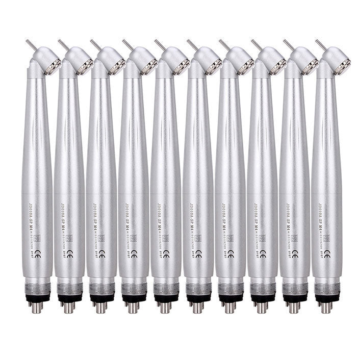 Dental High Speed Handpiece 45 Degree Standard Head Push Button E-Generator LED 2/4 Hole-azdentall.com