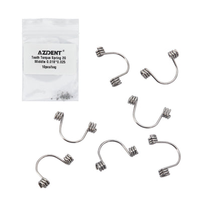 AZDENT Tooth Torque Rectangular Spring 2G Middle 0.018*0.025 10pcs/Bag - azdentall.com