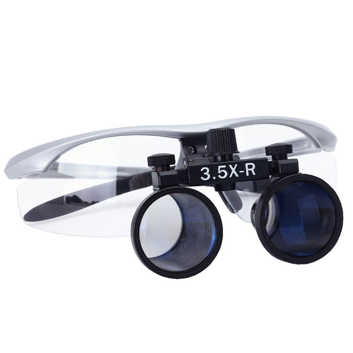 Dental Loupe 3.5X Magnification Surgical Binocular Magnifier with 3W LED Headlight