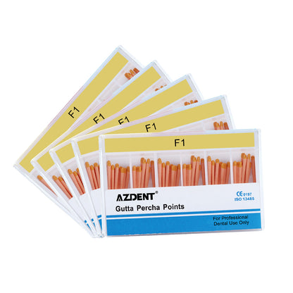 AZDENT Gutta Percha Points F Series Assorted F1, F2, F3 60/Box