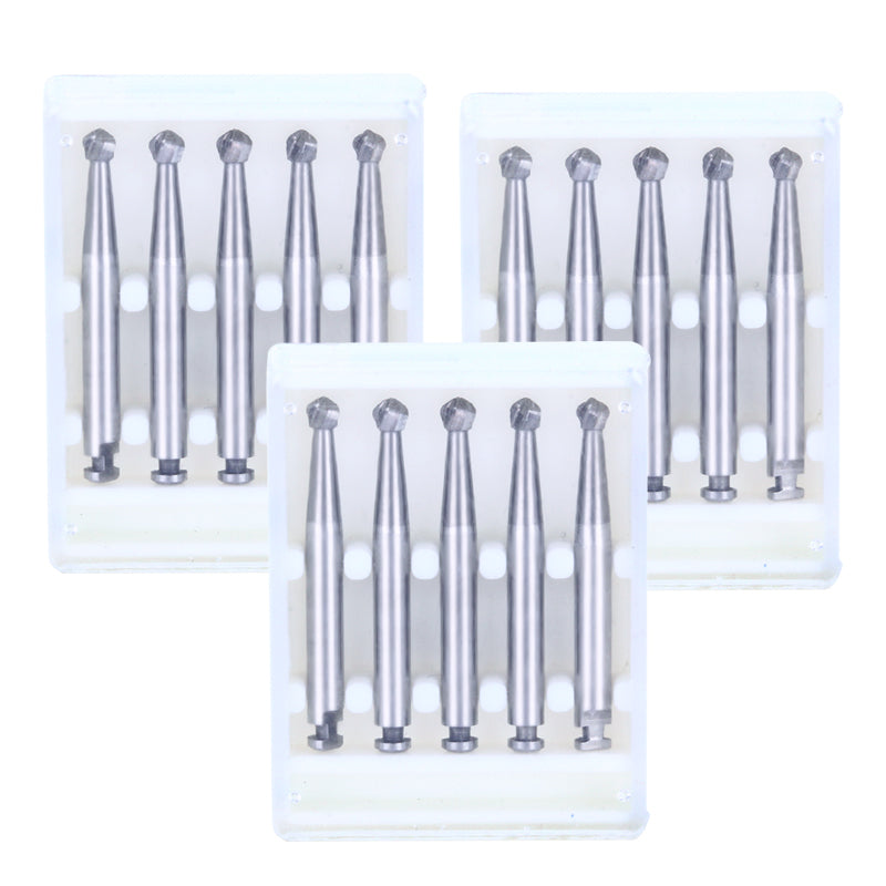 Dental RA #8 Round Carbide Bur for Slow Speed Latch 2.3mm 5pcs/Box-azdentall.com