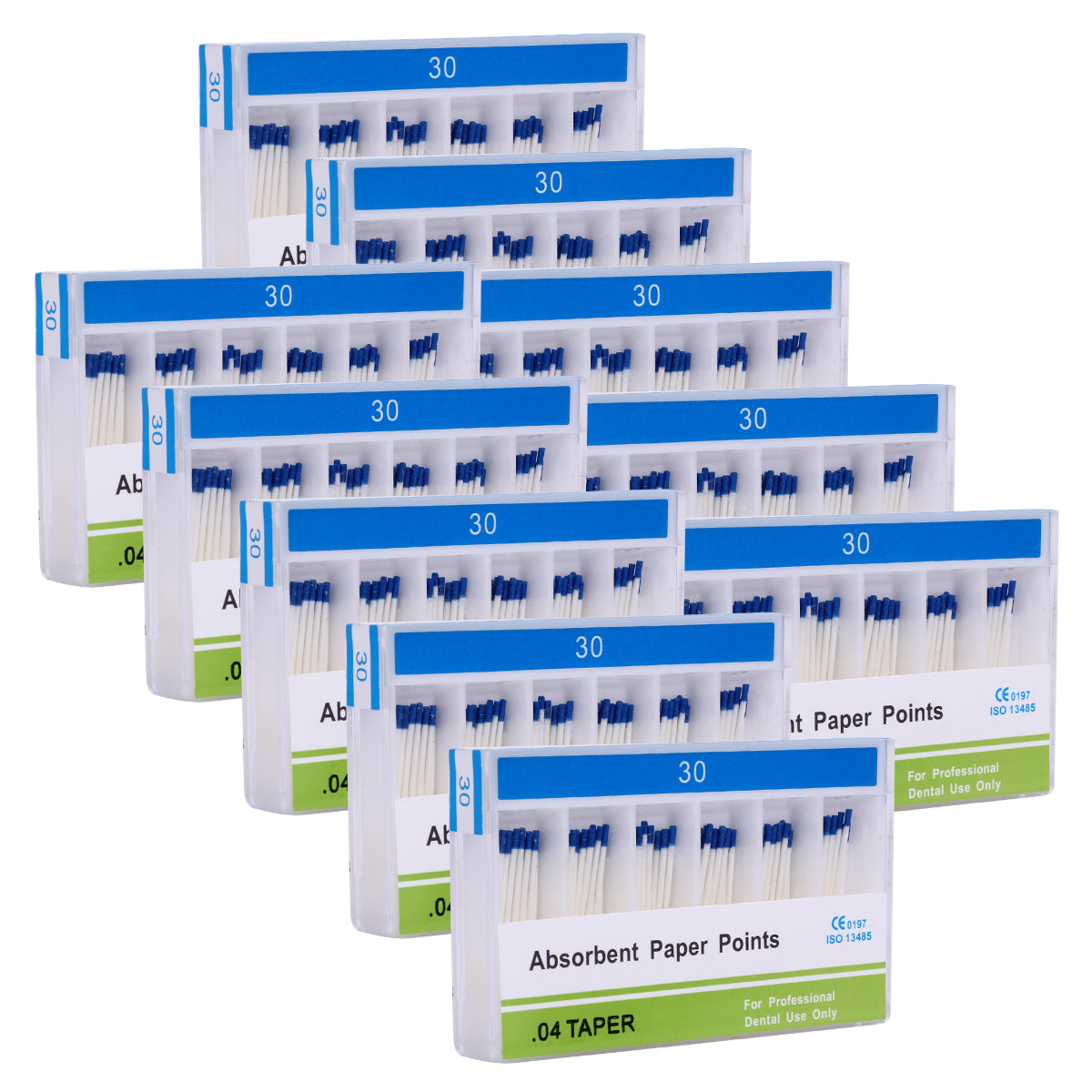 Absorbent Paper Points #15-40 Taper Size 0.04 Color Coded 7 Models 100/Box-azdentall.com