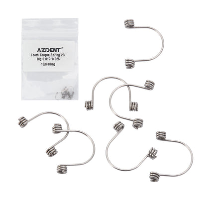 AZDENT Tooth Torque Rectangular Spring 2G Big 0.019*0.025 10pcs/Bag - azdentall.com