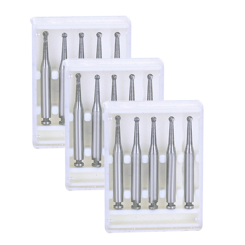 Dental RA #4 Round Carbide Bur for Slow Speed Latch 1.4mm 5pcs/Box-azdentall.com