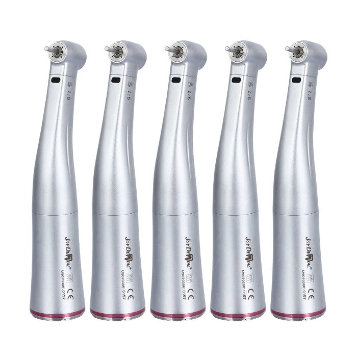 Dental 1:5 Increasing Electric Fiber Optic Contra Angle Handpiece Internal Four Way Spray