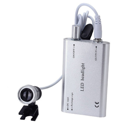 Dental Loupe 3.5X Magnification Surgical Binocular Magnifier with 3W LED Headlight
