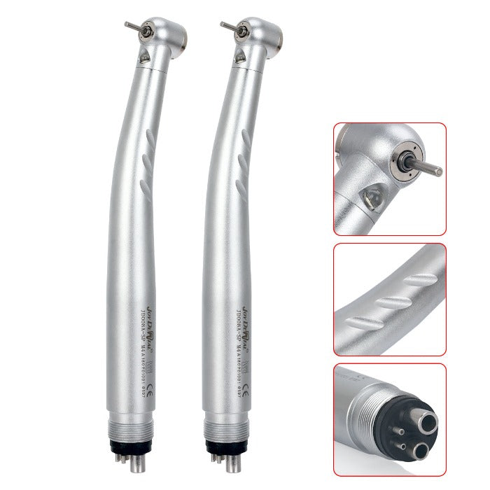 Dental E-generator Integrated LED High Speed Handpiece Push Button 2/4 Hole Triple Water Spray