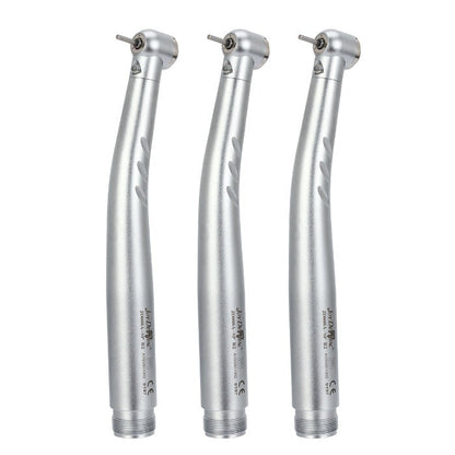 3pcs Dental E-generator Integrated LED High Speed Handpiece Push Button 2/4 Hole Triple Water Spray - azdentall.com