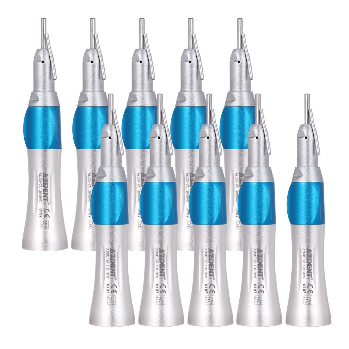 AZDENT 1:1 Surgical Low Speed Straight Nose Cone Handpiece With External Pipe