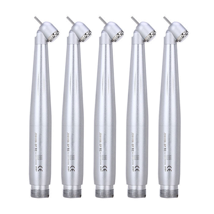 Dental High Speed Handpiece 45 Degree Standard Head Push Button E-Generator LED 2/4 Hole-azdentall.com