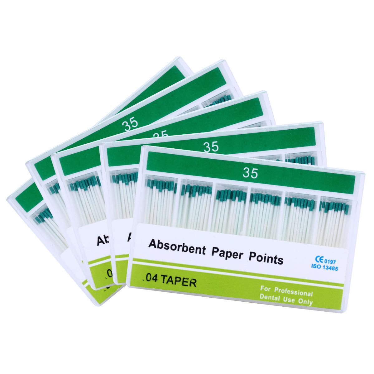 Absorbent Paper Points #15-40 Taper Size 0.04 Color Coded 7 Models 100/Box-azdentall.com