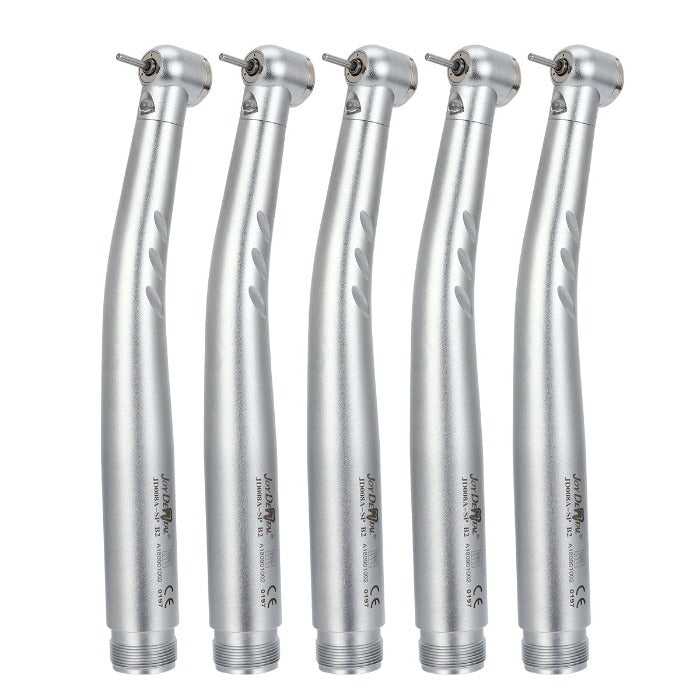 5pcs Dental E-generator Integrated LED High Speed Handpiece Push Button 2/4 Hole Triple Water Spray - azdentall.com