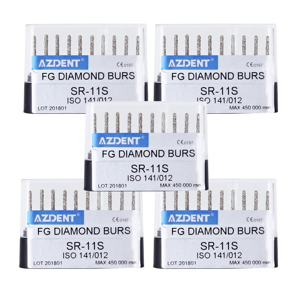 AZDENT FG Diamond Burs SR-11S 10pcs/Box-azdentall.com