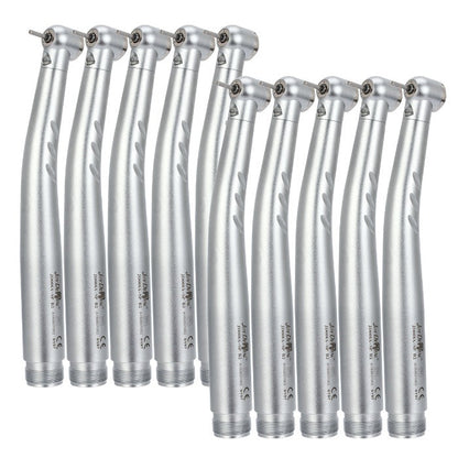 10pcs Dental E-generator Integrated LED High Speed Handpiece Push Button 2/4 Hole Triple Water Spray - azdentall.com