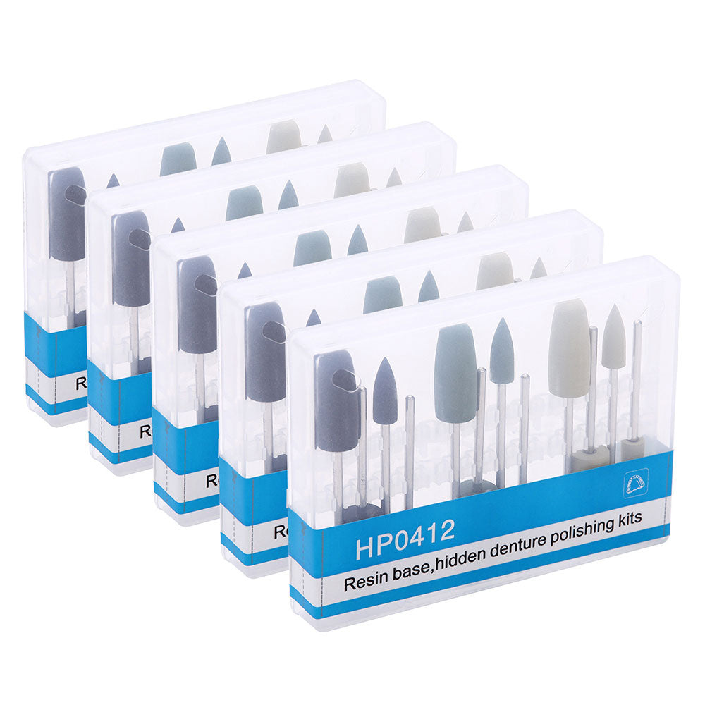 Dental Diamond Burs Hidden Resin Base Polishing Kit for Low Speed HP 0412 12pcs/Box-azdentall.com