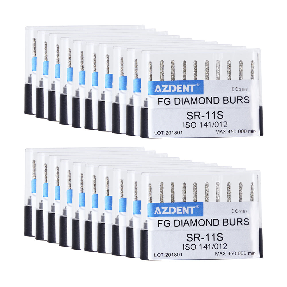 AZDENT FG Diamond Burs SR-11S 10pcs/Box-azdentall.com