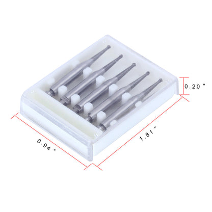 Dental RA #1 Round Carbide Bur for Slow Speed Latch 0.8mm 5pcs/Box-azdentall.com