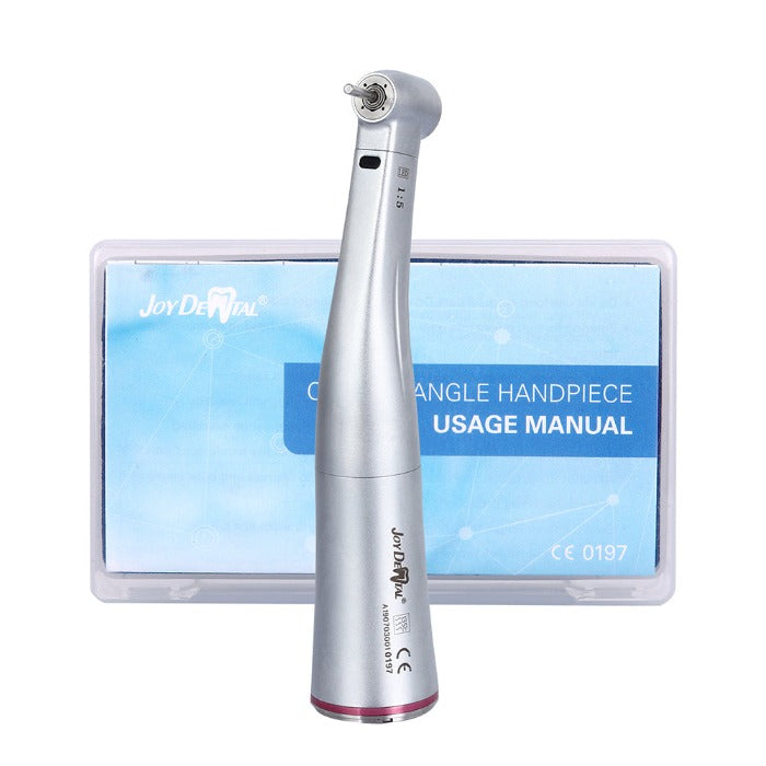 Dental 1:5 Increasing Electric Fiber Optic Contra Angle Handpiece Internal Four Way Spray