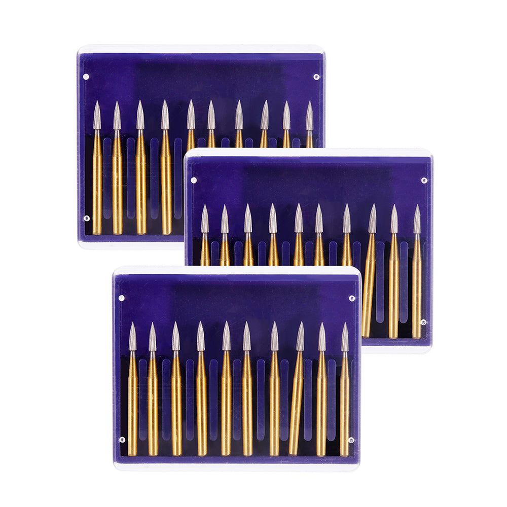 3 Boxes Dental Tungsten Carbide Burs FG 7902 Trimming & Finishing 10pcs/Box - azdentall.com