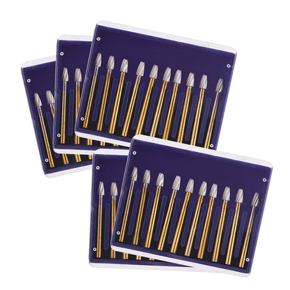 5 Boxes Dental Carbide Burs FG 7406 Egg Shaped Trimming & Finishing 10pcs/Box - azdentall.com