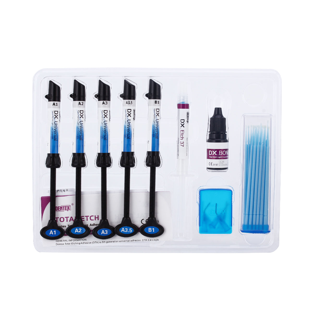 Light Cure Hybrid Dental Resin Composite 5 Syringe Kit A1 A2 A3 A3.5 B1 - azdentall.com