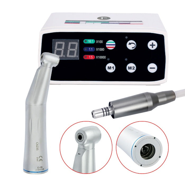 Dental LED Brushless E Type Electric Internal Micro Motor & 1:1 Contra Angle Handpiece - azdentall.com