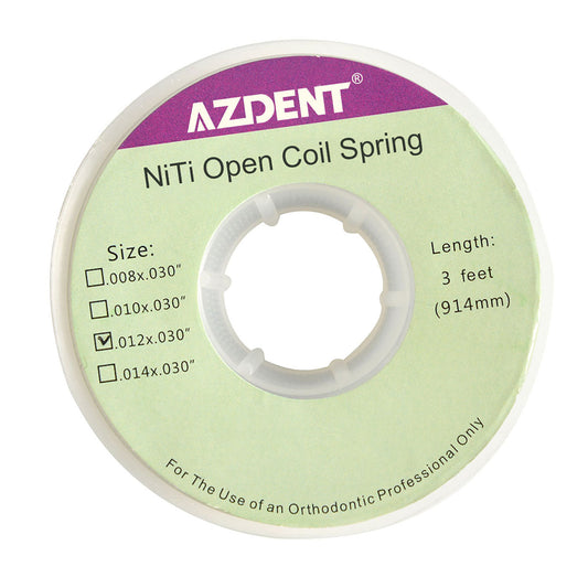 AZDENT Dental Open Coil Springs Niti 0.012*0.030 1pc/Roll - azdentall.com