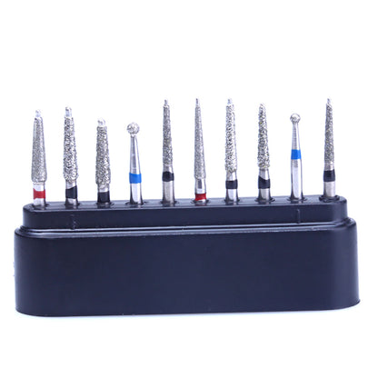 AZDENT Dental Diamond Bur FG-107 Ceramic Restoration Kit 10pcs/Kit-azdentall.com