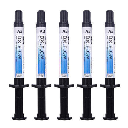 5 Boxes Dental Flowable Light Cure Composite Medium Flow A1/A2/A3 Syringe - azdentall.com