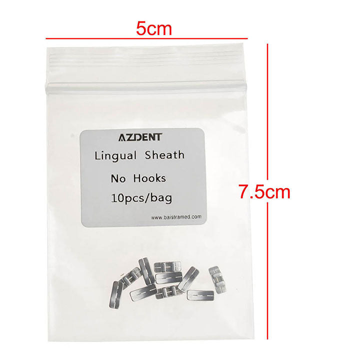 AZDENT Lingual Sheath Teeth Treat Rotation Accessory No Hooks 10pcs/Bag - azdentall.com